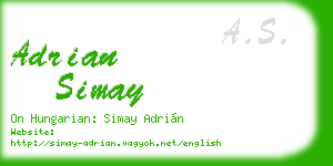 adrian simay business card